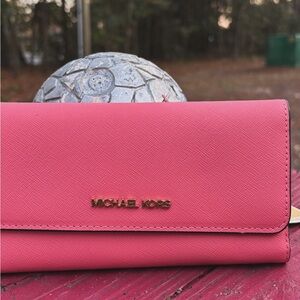 Michael Kors Vibrant Pink Wallet